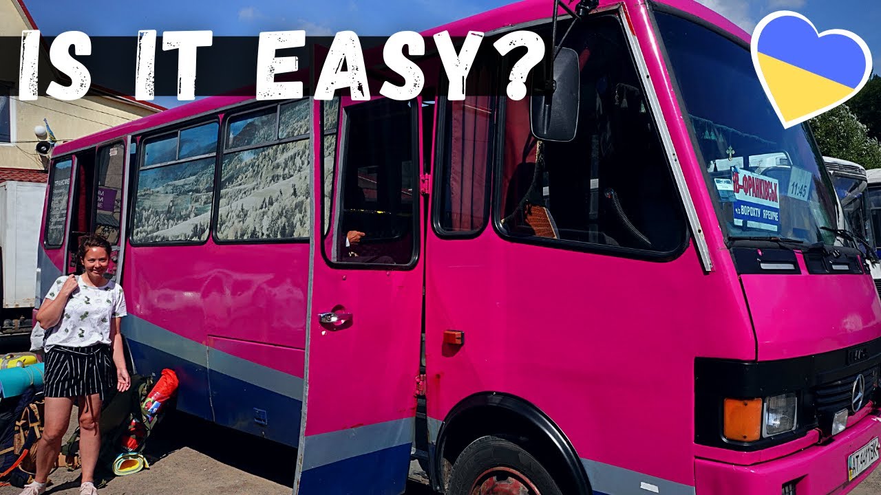 BUS TRAVEL in UKRAINE || How to take the bus in Ukraine || Ukrainian bus info