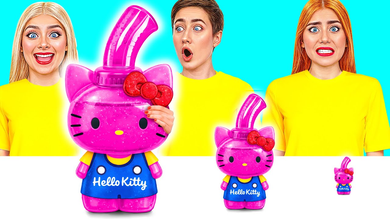 Tantangan Plat Besar, Sedang, dan Kecil | Keren Banget Dapur Trik Funny DO Challenge