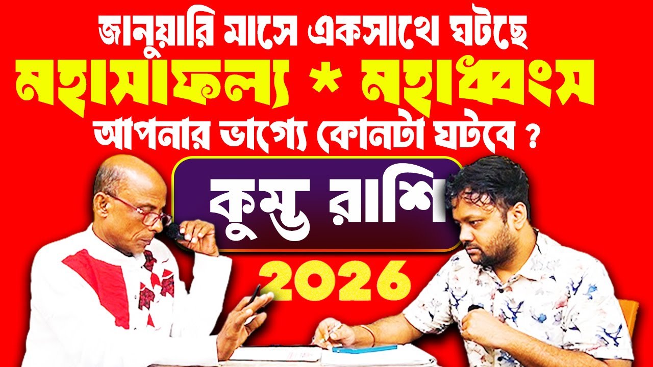 সবার আগে এই ভিডিও দেখুন কুম্ভ রাশি  | Kumbha Rashi January 2026 রাশিফল #PradipDSahoo