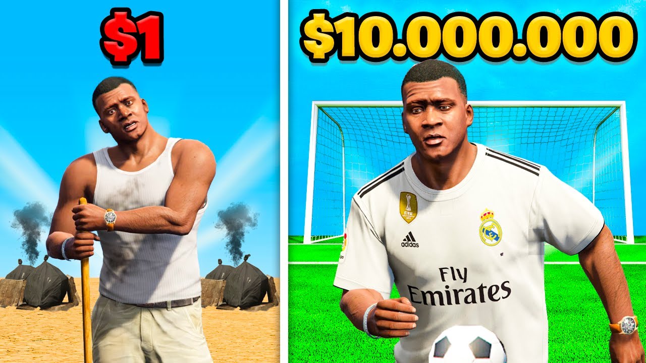 Trabajo de 1$ VS de 10.000.000$ en GTA 5