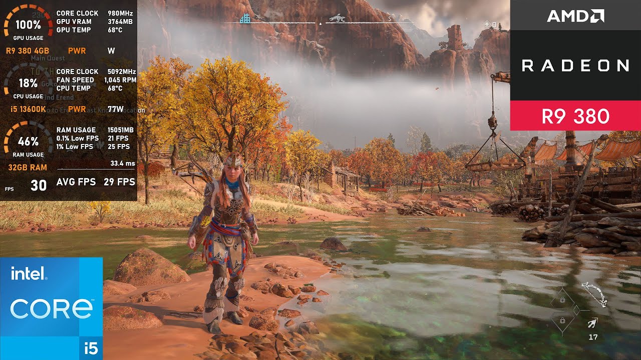 R9 380 4GB : Horizon Forbidden West - 1080p & FSR All Settings