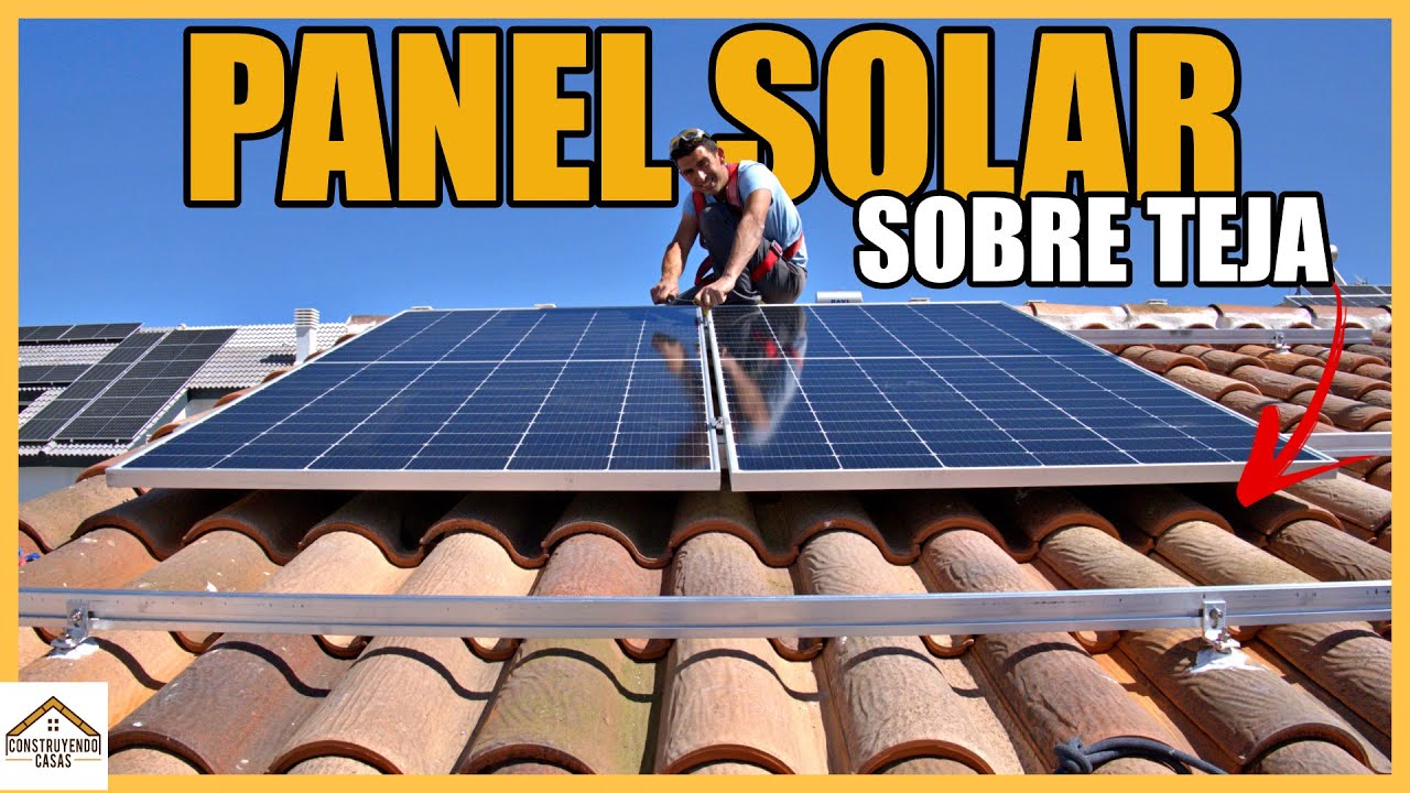 🔶Fijacion PLACAS SOLARES a TEJADO🔶 Instalacion Estructura y Panel Solar | Paso a Paso