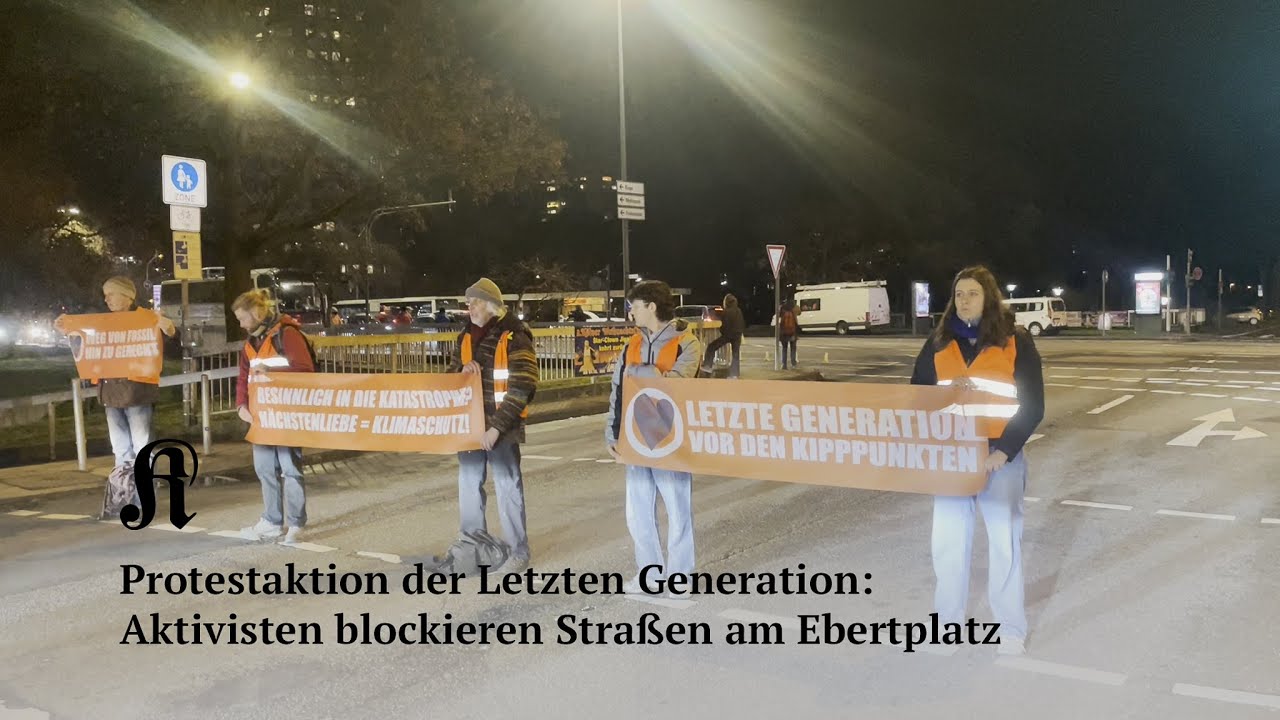 Köln: Letzte Generation blockiert Straßen am Ebertplatz