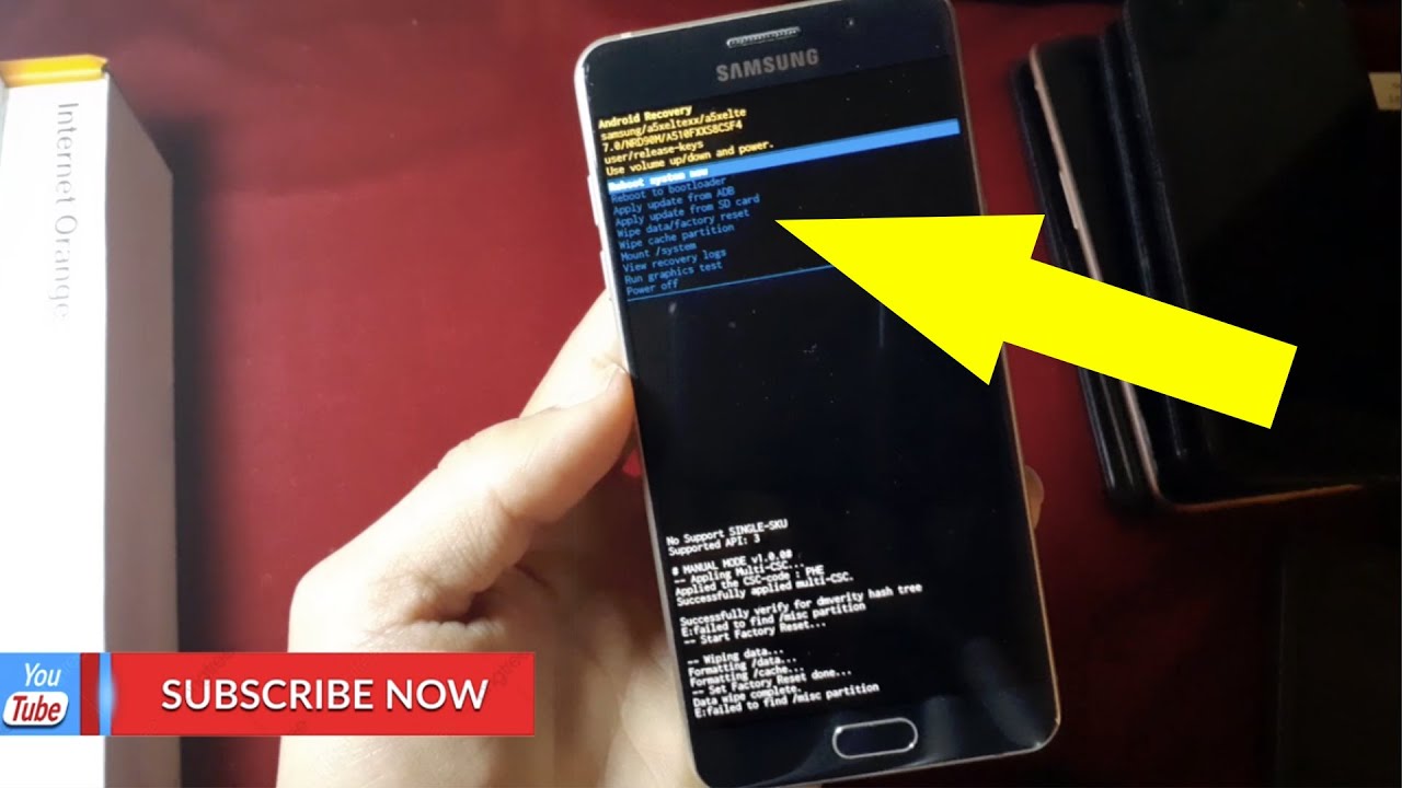 SAMSUNG GALAXY A5 6 Hard reset  طريقة عمل فورمات الهاتف سامسونج أ5 6 و تخطي كلمة السر
