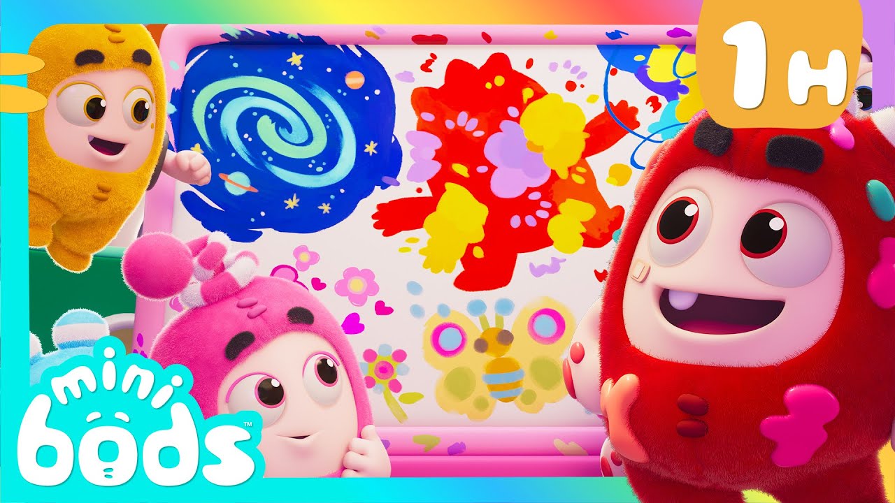 Paint Time Trouble | Minibods | Rob the Robot & Friends - Funny Kids TV