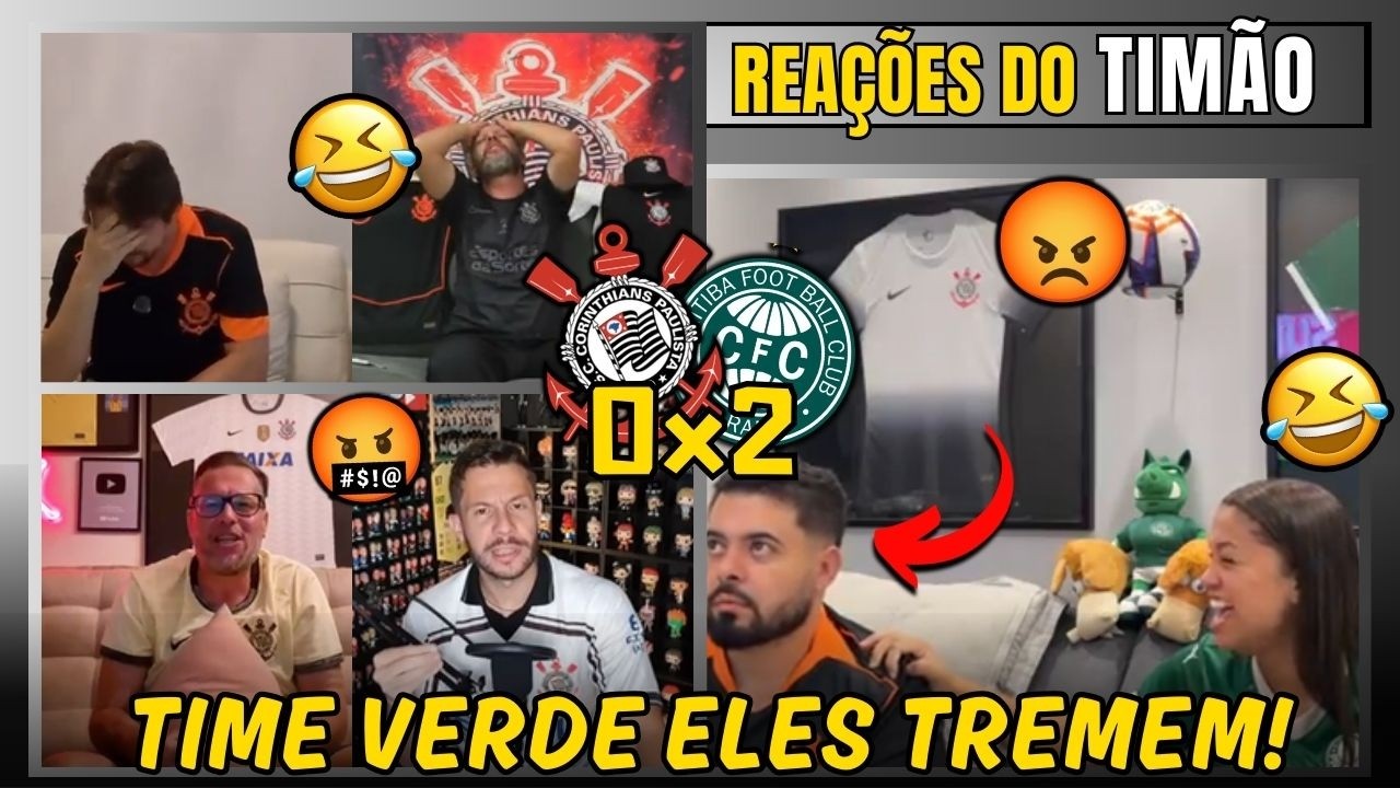 REAÇÕES DOS CORINTHIANOS REVOLTADOS COM DERROTA NA ARENA! CORINTHIANS 0x2 CORITIBA
