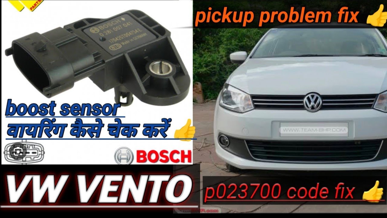 VW vento p023700 turbocharger boost sensor (A) cire.low input 