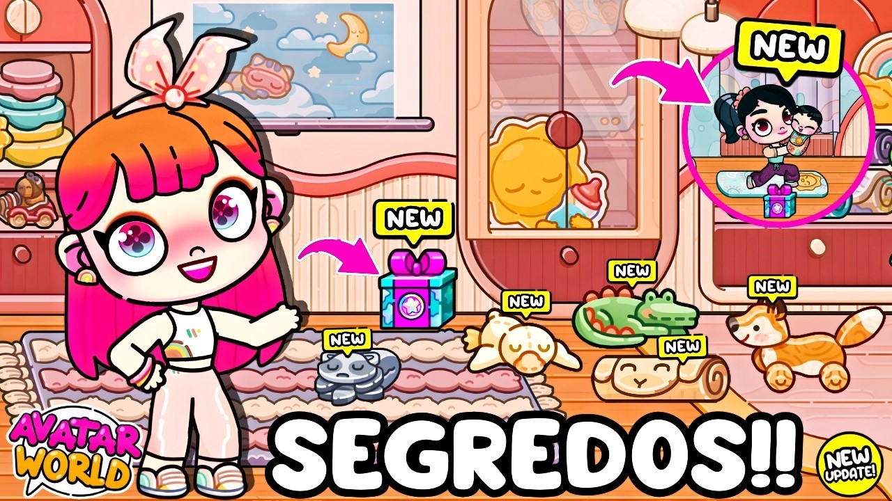 TODOS OS SEGREDOS DA NOVA ATUALIZAÇÃO DO AVATAR WORLD!!