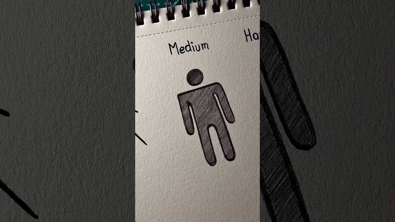 Drawing stickman body easy to hard #drawing #art #howtodraw #stickman #tutorial