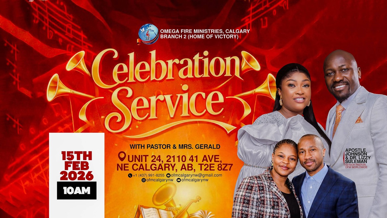 CELEBRATION SERVICE WITH PST. GERALD || APOSTLE JOHNSON SULEMAN || SUNDAY FEB. 15TH 2026