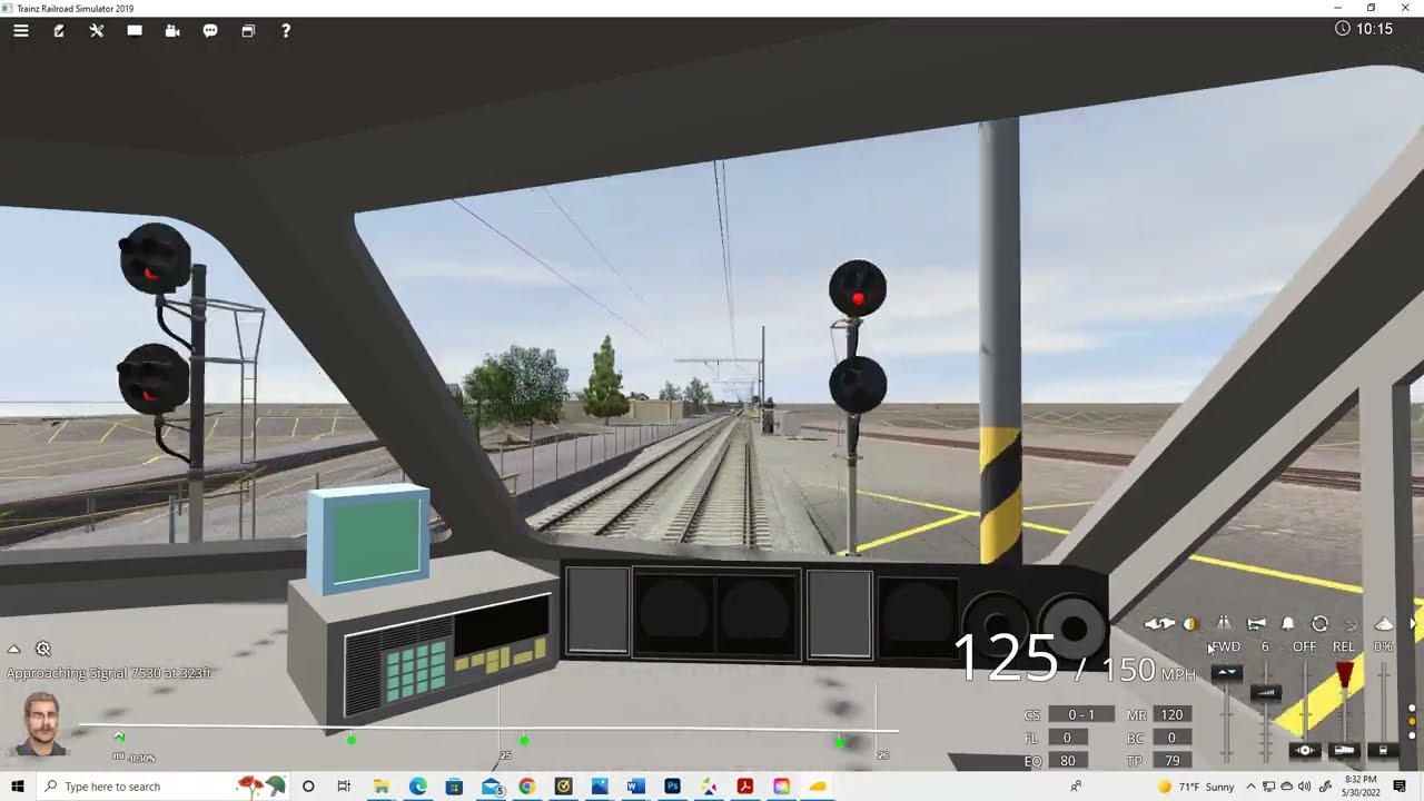 Running Amtrak RTL Turboliner at 125MPH on Northeast Corridor (Trainz)