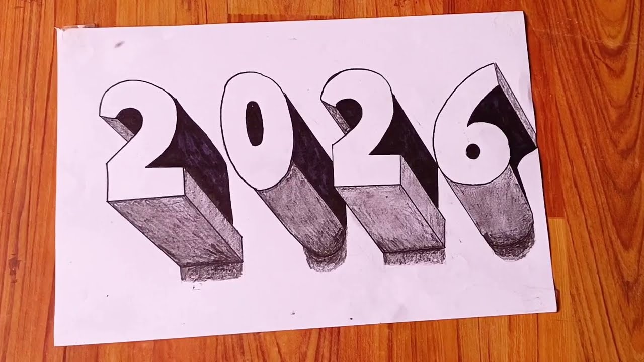 3D 2026 That Looks Real drawing | Art Optical Illusion | 3d drawing | How to draw 3d