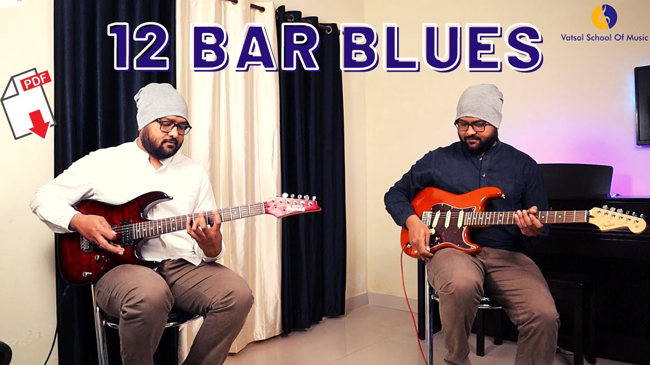 Learn 12 Bar Blues | Rhythm Guitar Lesson With Theory | Vatsal School Of Music