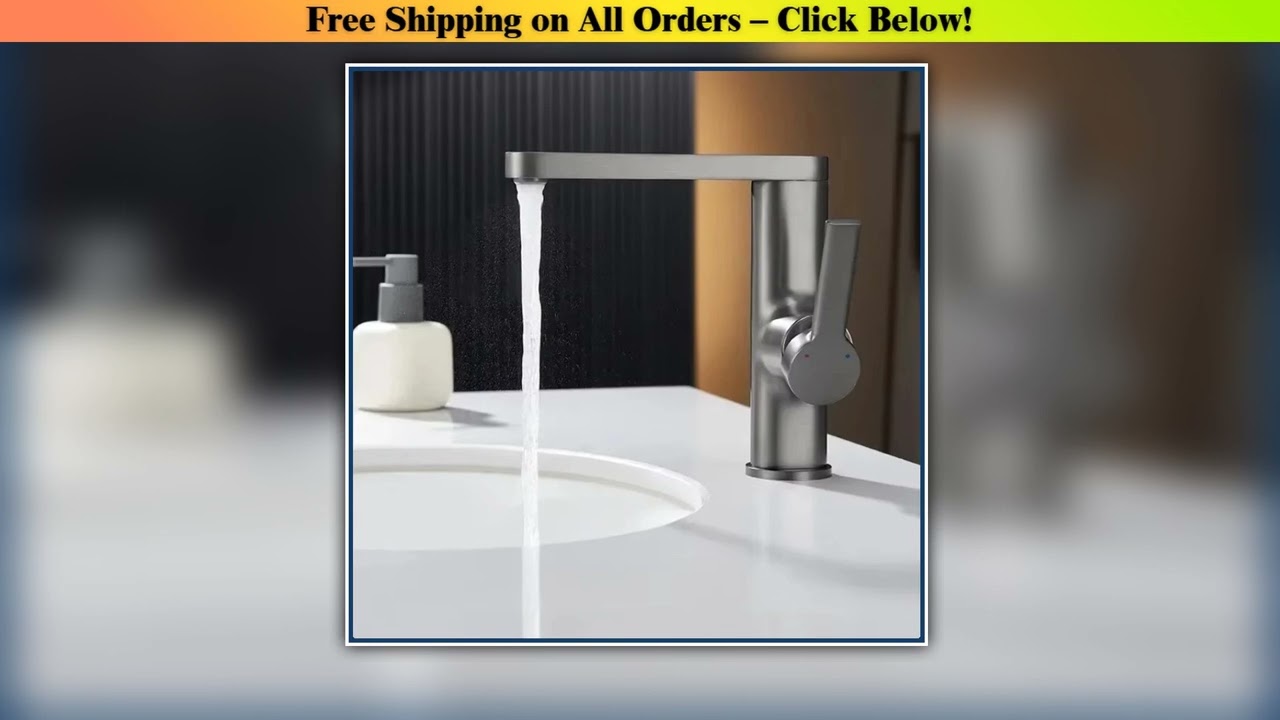 Zinc Alloy Single Holder Single Hole Washbasin Tap for Bathroom 360 Degrees Rotation Basin Mixer
