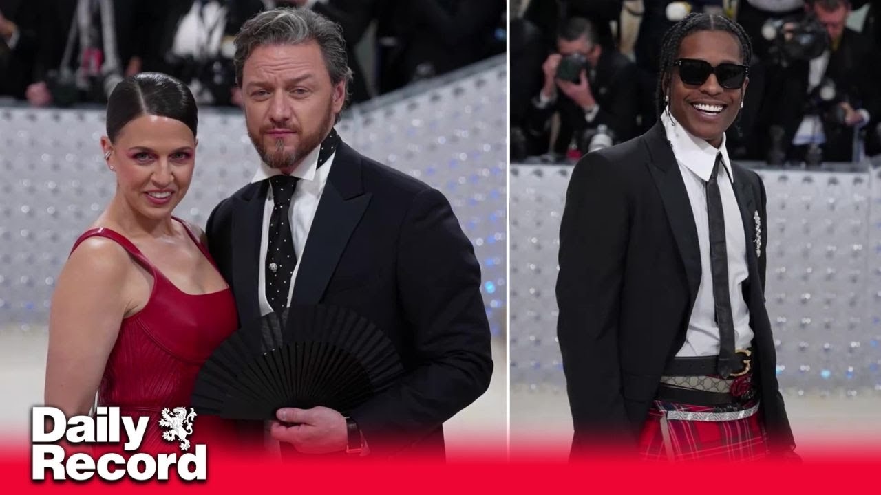 A$AP Rocky dons kilt as James McAvoy parties with fellow stars at the Met Gala