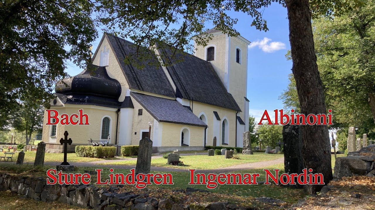 Air Bach och Albinonis adagio Sture Lindgren violin Ingemar Nordin orgel i Lena kyrka vid begravning