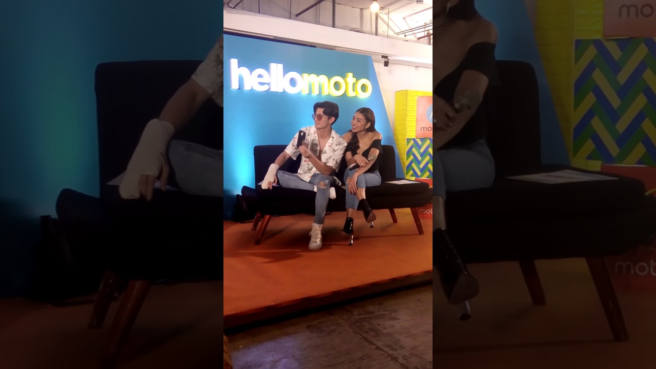 James and Nadine at the Moto event (Meet and Greet with fans)+Karla Aguas host of the event