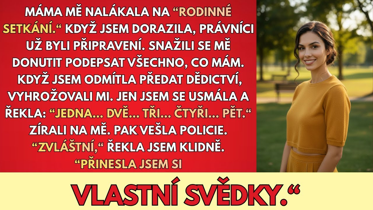 Máma Mě NALÁKALA Na “Rodinnou Schůzku“ — A Když Jsem Odmítla Odevzdat Dědictví, Tak…
