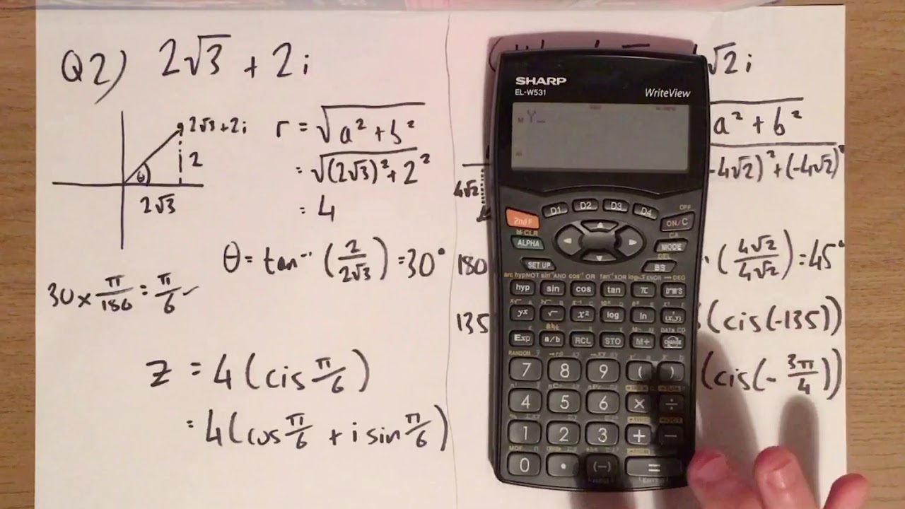 LCHL Complex Numbers - Sharp Rectangular to Polar Radians