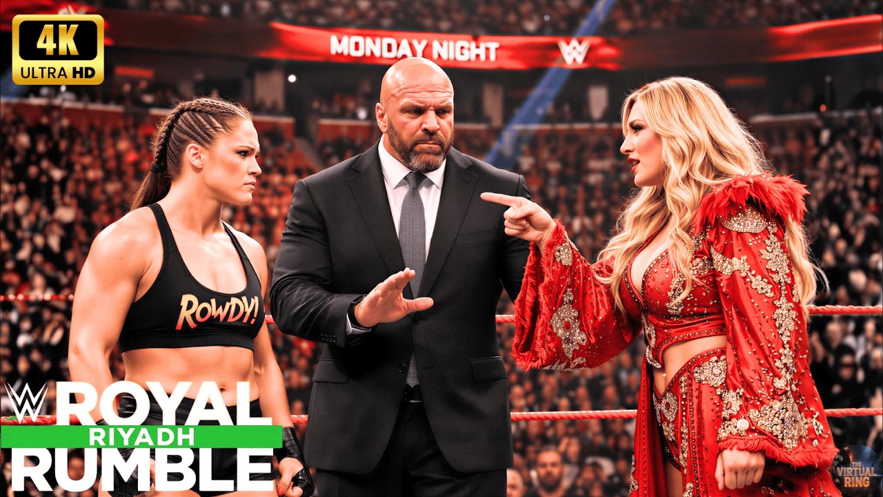 Ронда Роузи против Шарлотты Флэр • Королевская битва WWE • 1 февраля 2026 г. 🩸 #rondarousey #char...
