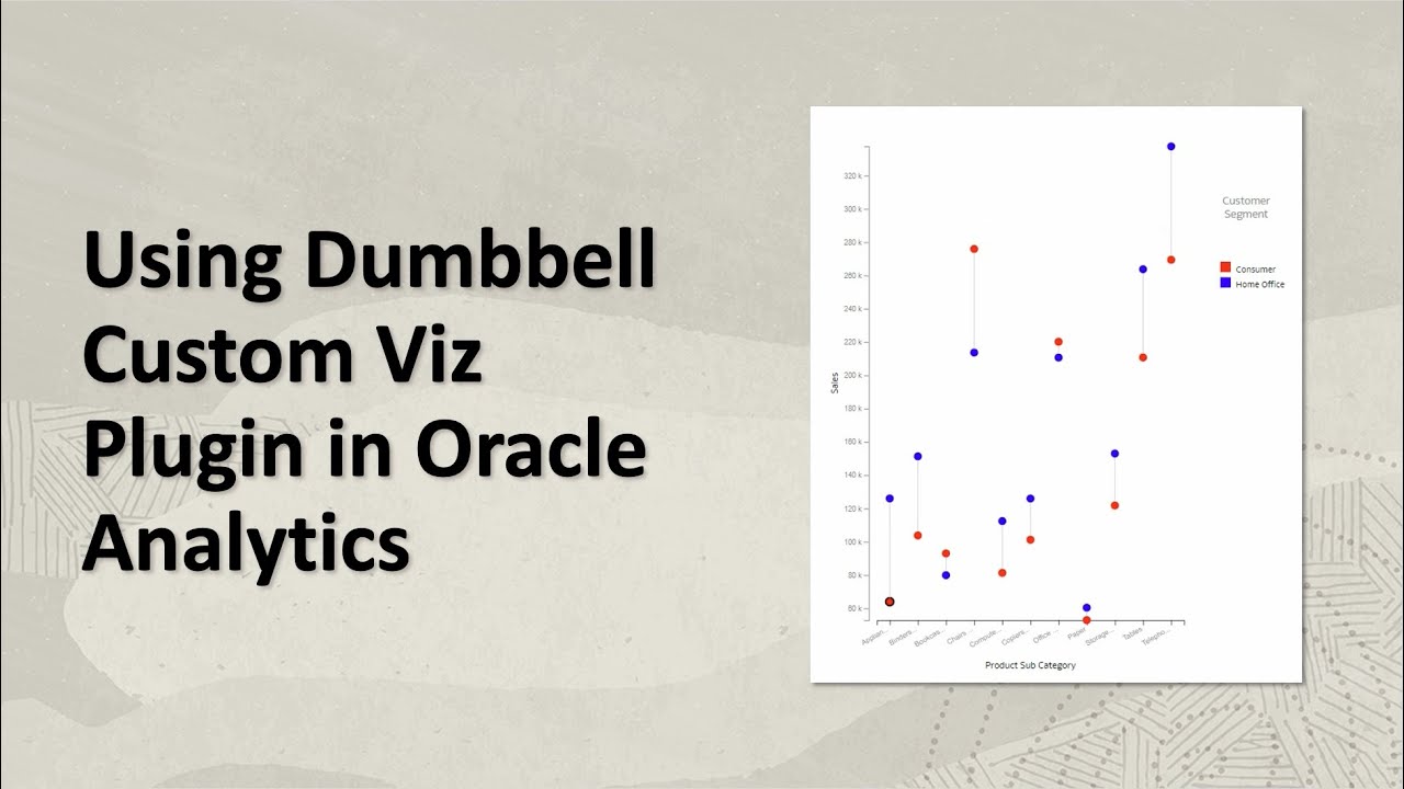 Using the Dumbbell Custom Visualization Extension in Oracle Analytics