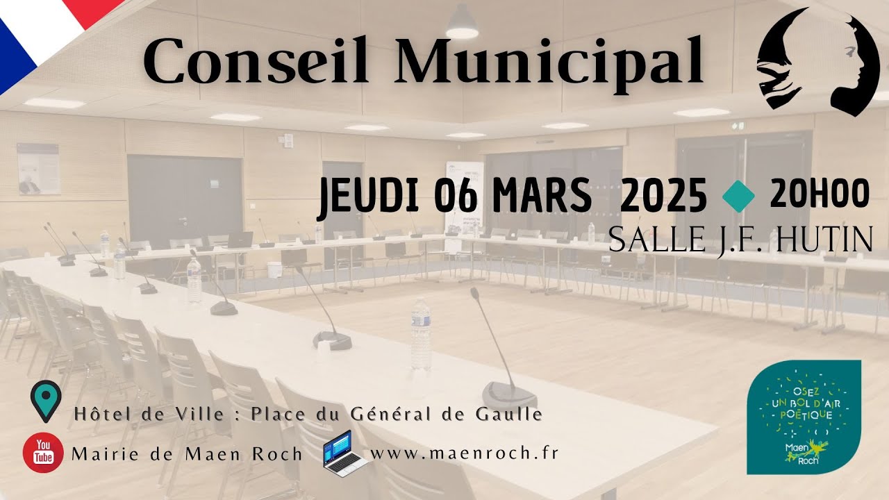 Conseil municipal du 6 Mars 2025
