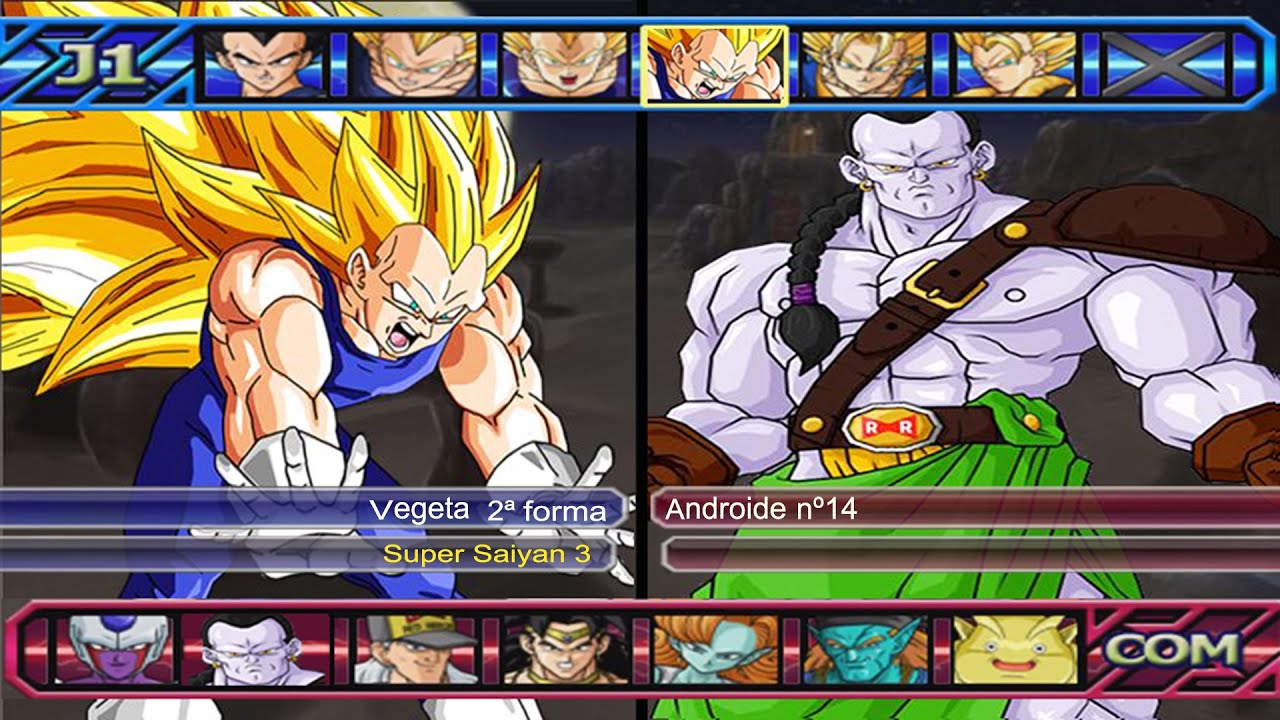 Dragon Ball Z Budokai Tenkaichi 3 - Vegeta SSJ3 VS Androide nº14 Red Potara (1080p)