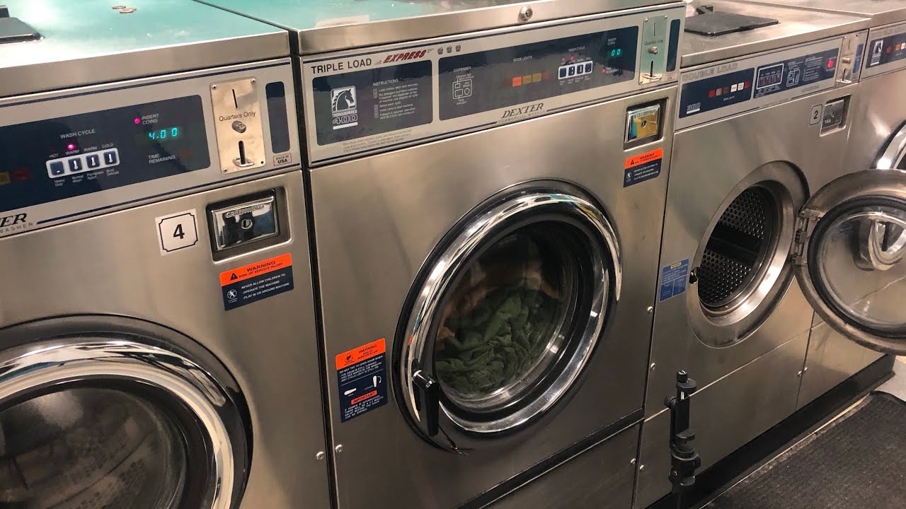 Early Dexter T-400 Express - Full Normal Warm Cycle @ Wash’N’Dry