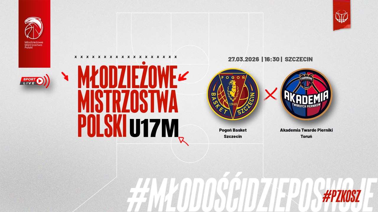 Pogoń Basket Szczecin - Akademia Twarde Pierniki Toruń (1/4 MMP U17M)
