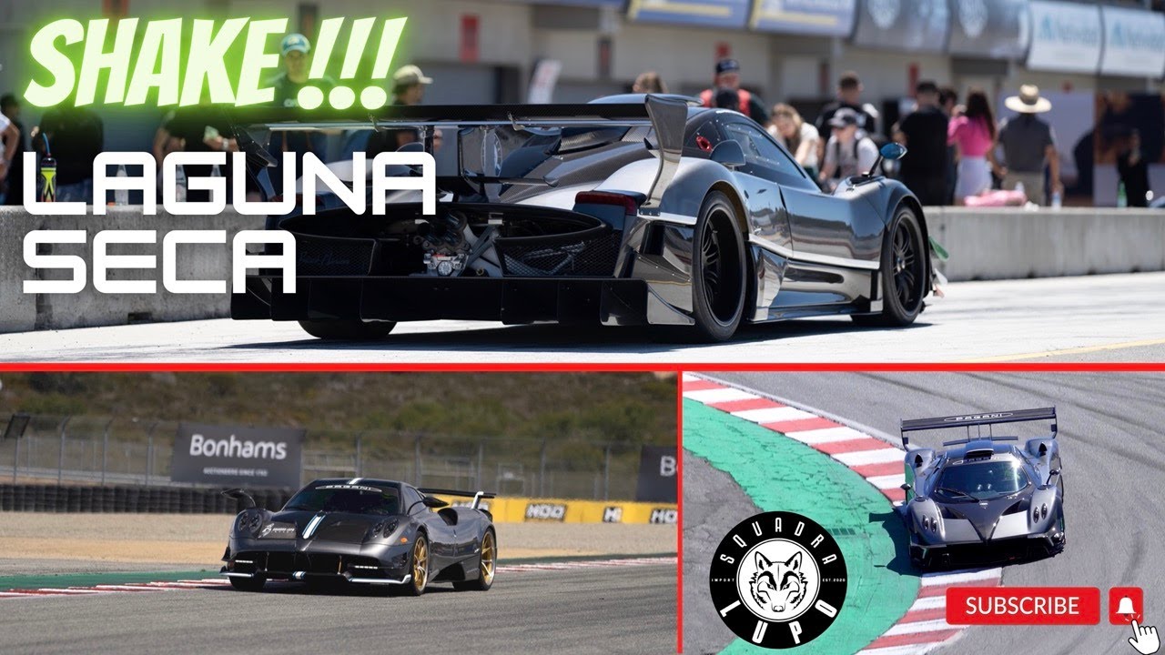 The incomparable sound of the Pagani in Laguna Seca / Squadra Lupo Import