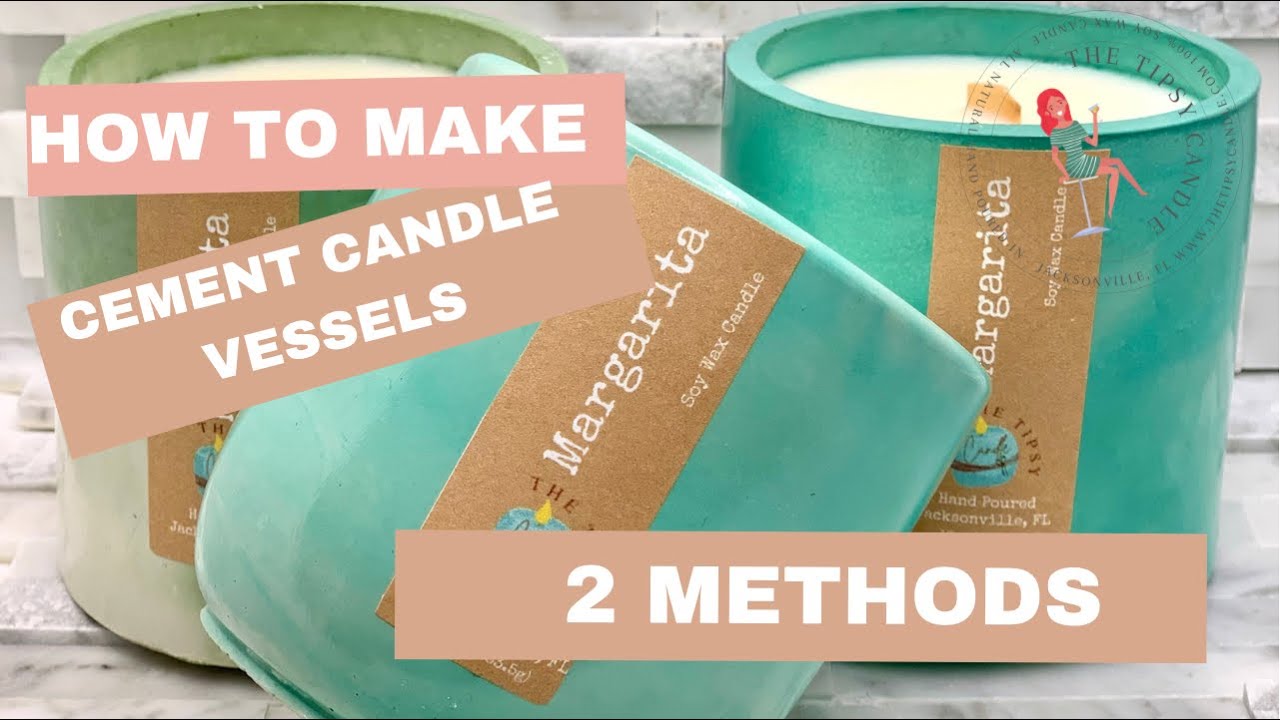 How To Make Concrete Candle Vessels Tap v Table