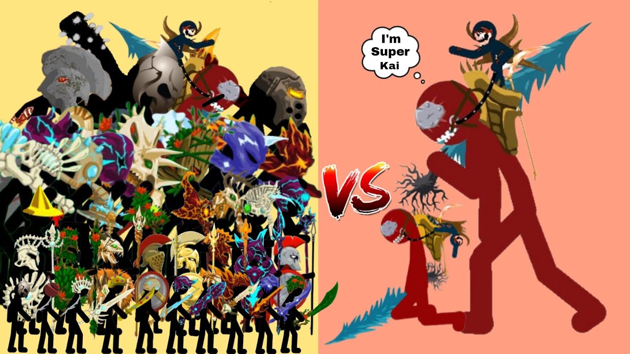 All Skin's Figures From Weakest To Stongest -  Insane Super Kai Rider - Stick War Legacy