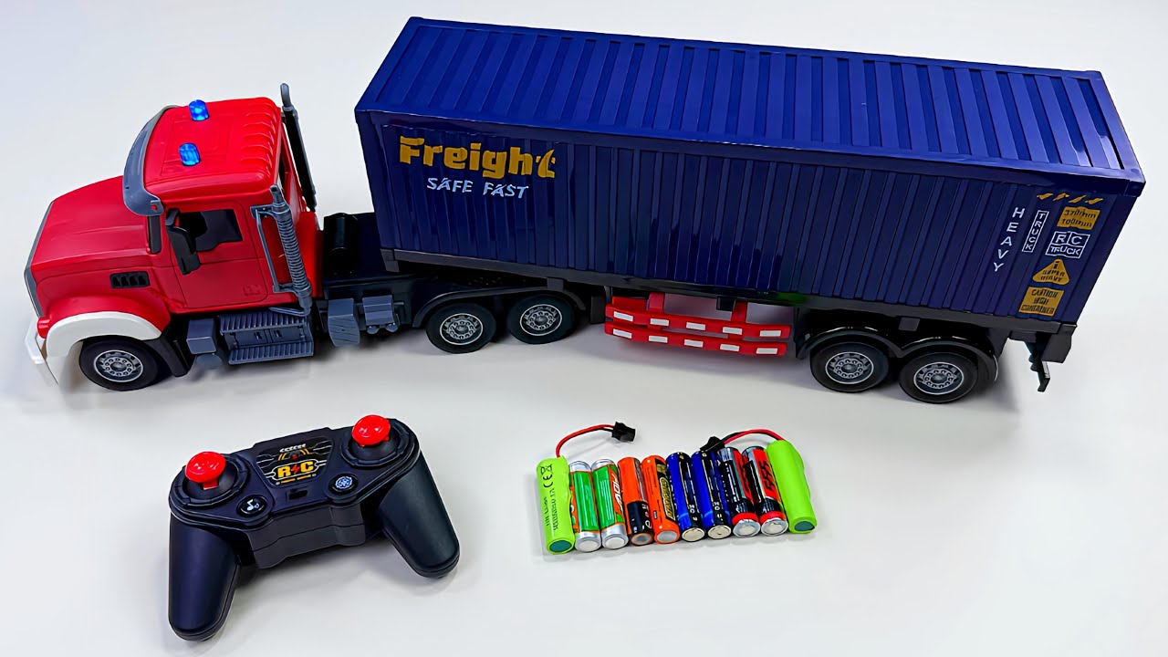 Unboxing city transportation RC trucks,RC Off-road police car,RC Drift Racing,Ev Spider-Man car