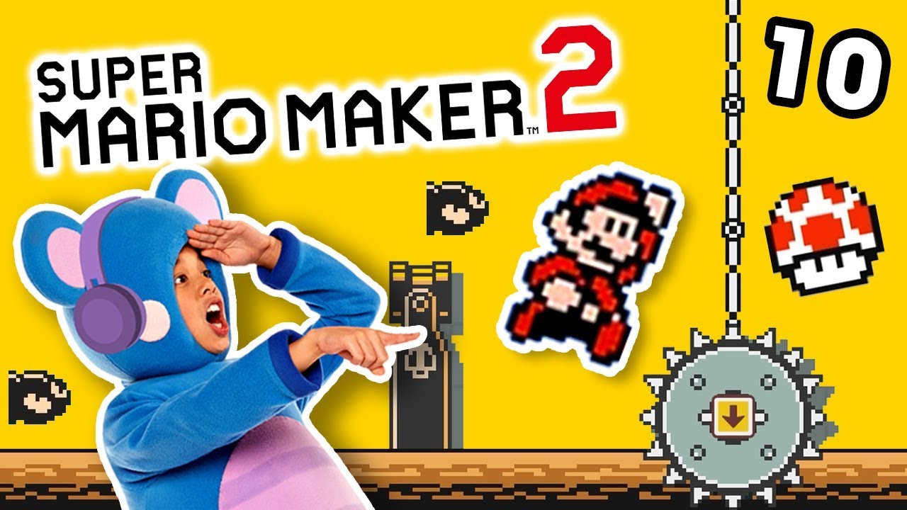 Super Mario Maker 2 EP 10 Eep's Airship Assault Level Build | Mother Goose Club Let's Play