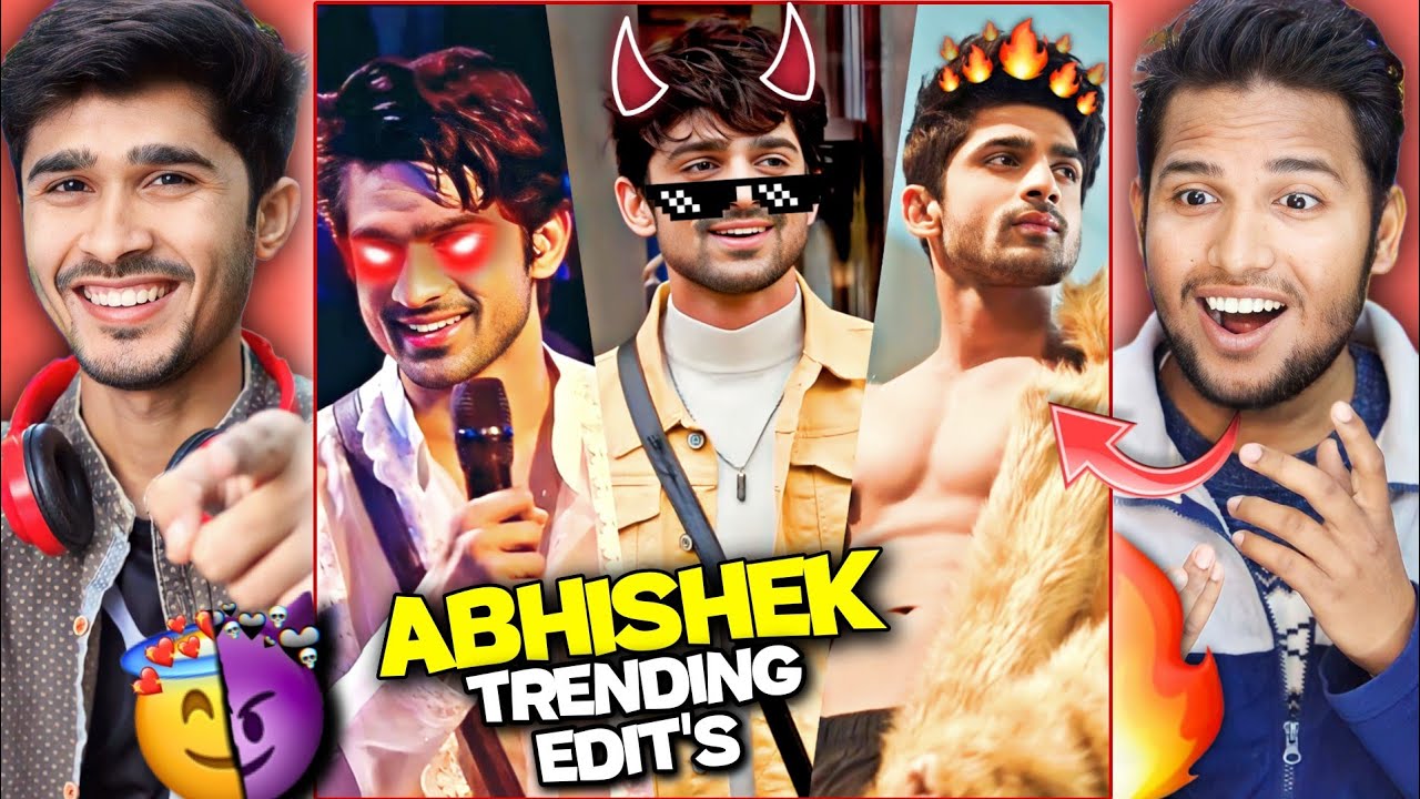 Abhishek Kumar Instagram Trending Edits  Reaction🔥💯 | #abhishekkumar @V2Fun Reacts