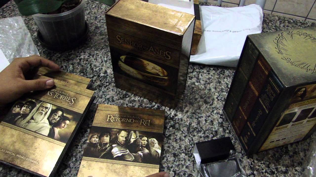 Unboxing: Edição Especial Versão Extendida - Blu-ray O senhor dos Aneis com 