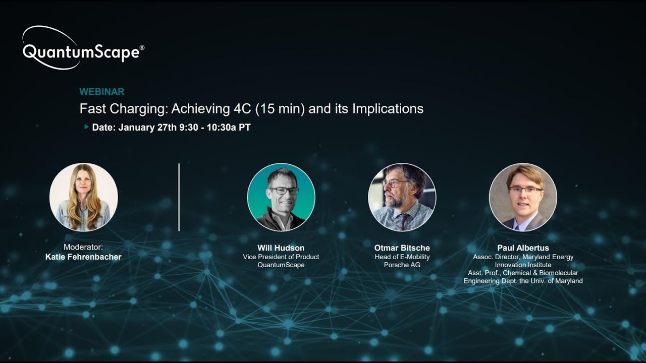 Webinar: Fast Charging: Achieving 4C (15 min) and Its Implications