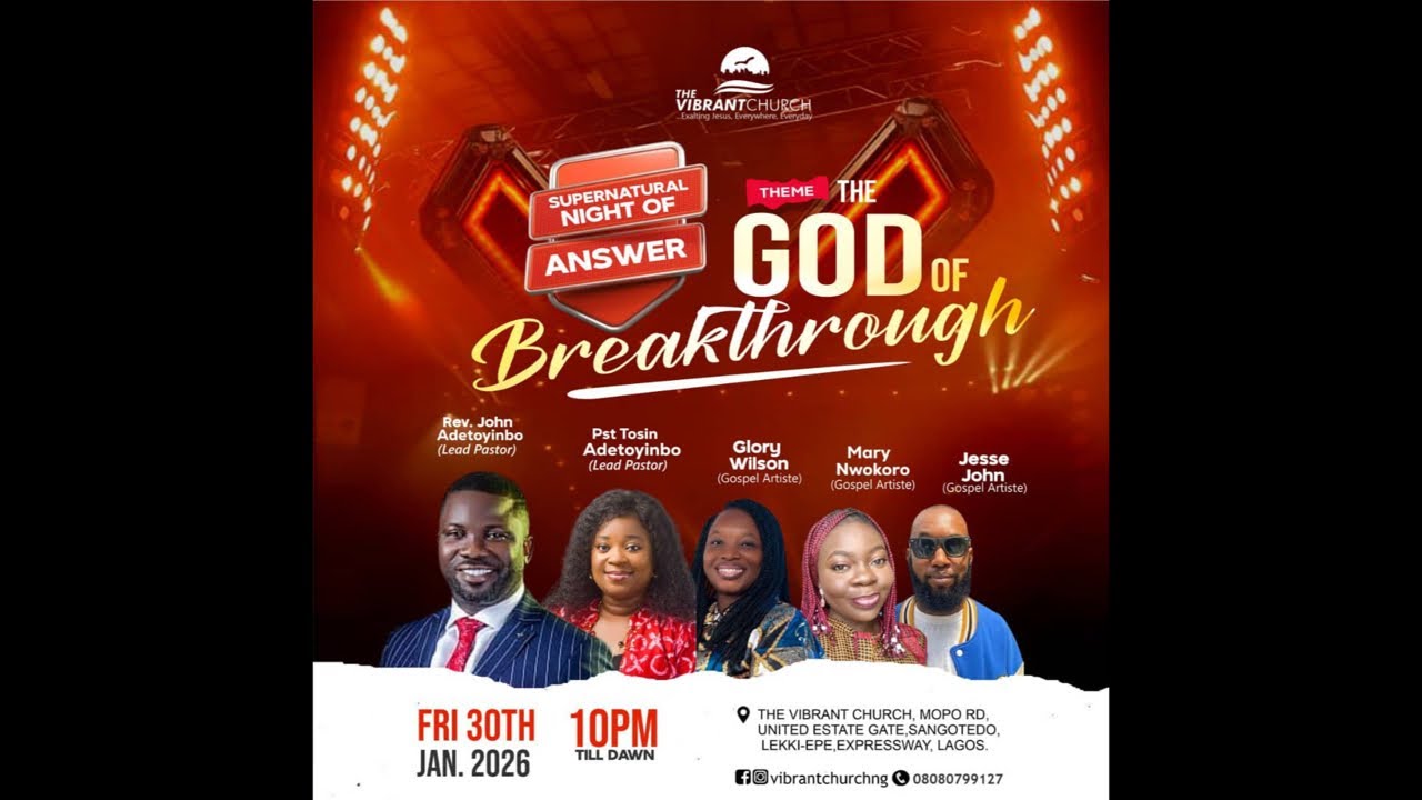 THE GOD OF BREAKTHROUGH// REV JOHN ADETOYINBO