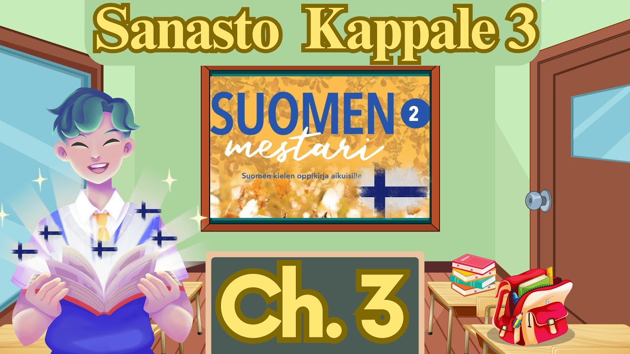 🇫🇮 Learn Finnish Vocabulary – Suomen Mestari 2, Chapter 3 | Finnish-English Words & Pronunciation