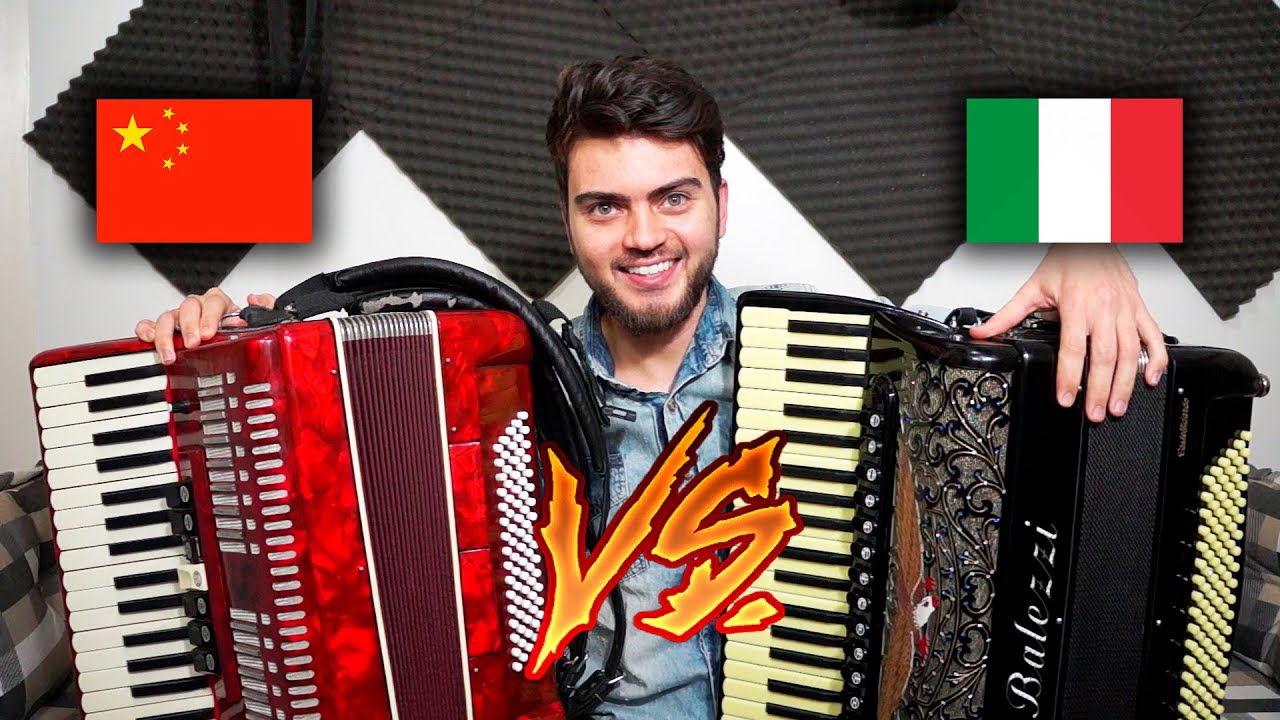 ACORDEON CHINÊS VS ACORDEON ITALIANO - Comparação de Sonoridade