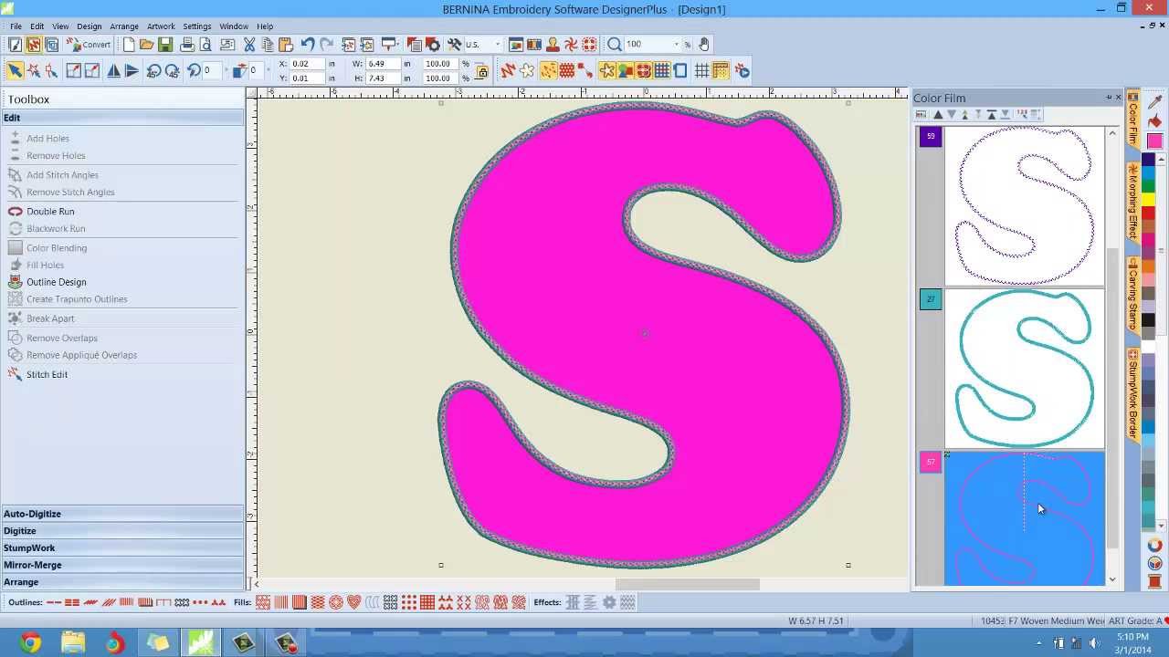 Spicy Applique Techniques with letters | Bernina Embroidery Software