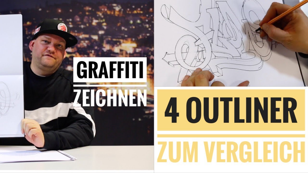 Graffiti Zeichnen - 4 Outliner zum Vergleich - Graffiti Coach