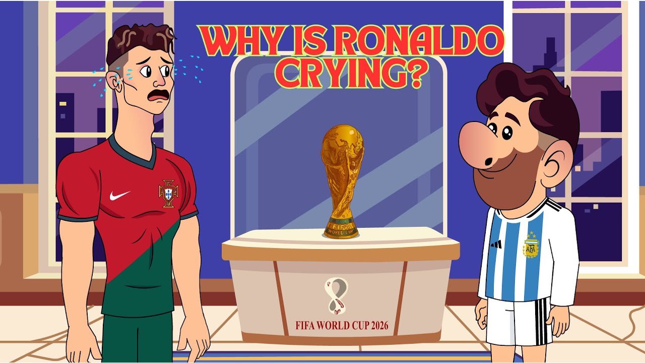 Why Cristiano Ronaldo is crying? Soccer Animation | Football Cartoon Video