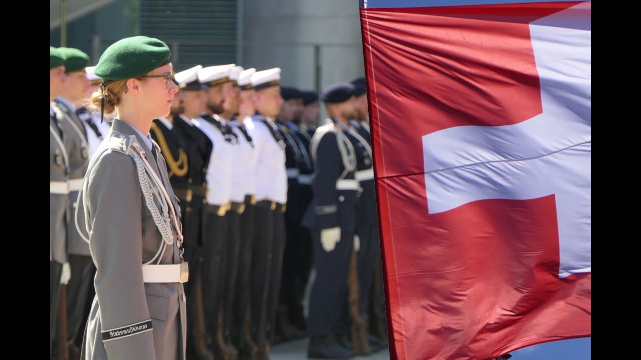 Militärische Ehren - Schweiz Bundespräsidentin - Ehrenbataillon