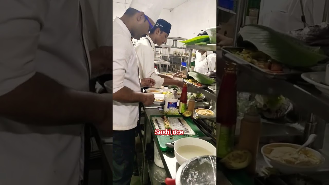 🏨🔪🙏👍♥️🌹Sushi rice banate hue