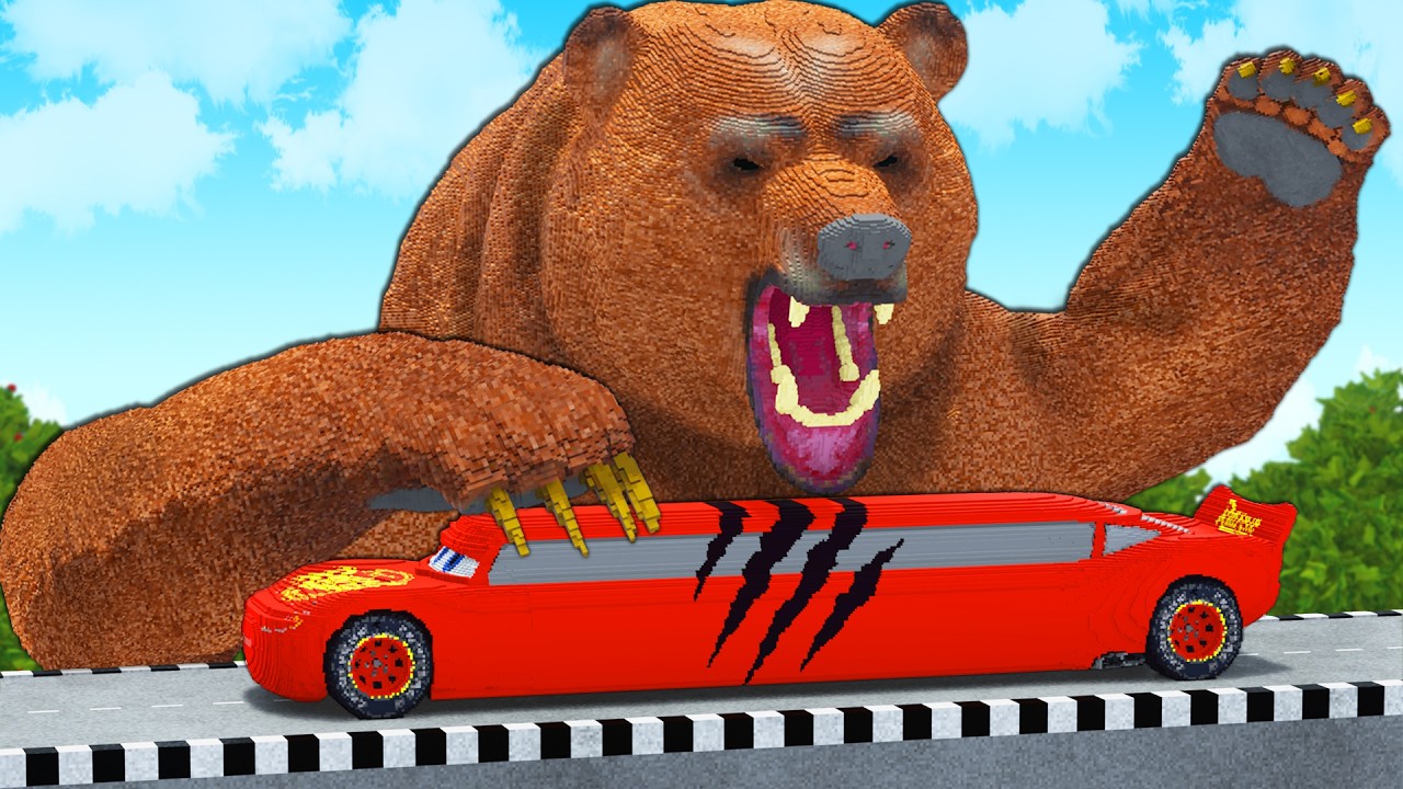 LONG CARS vs BEAR in Teardown