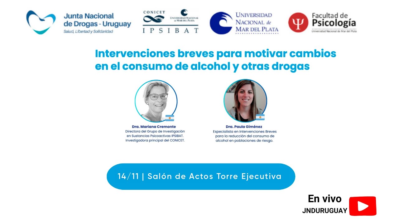 Intervenciones breves para motivar cambios en el consumo de alcohol y otras drogas