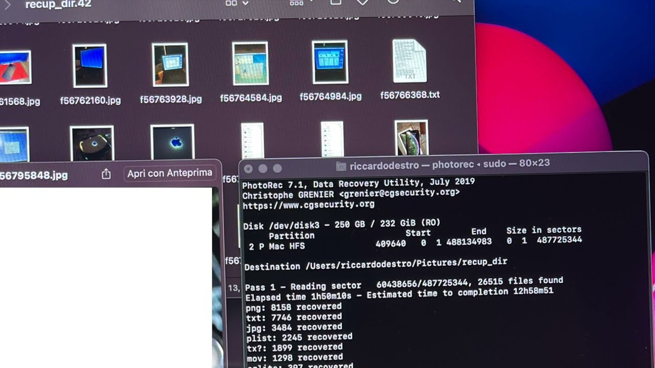 Free Recover Data From Erased SSD/HDD/USB/SD on Mac & Windows with testdisk's photorec