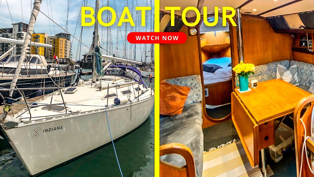BOAT TOUR I 37ft SAILBOAT I Welcome aboard our FLOATING HOME I Ep. 47