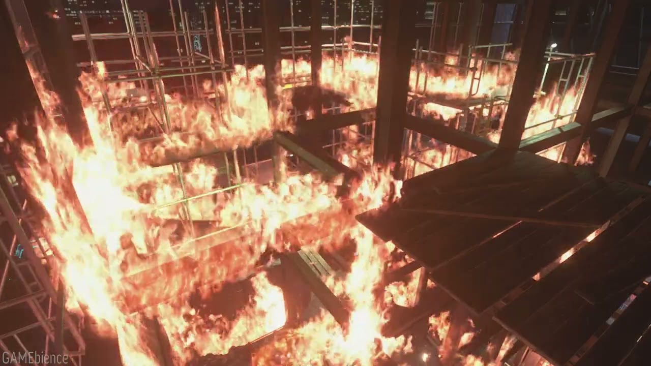 3 Hour - Resident Evil 3 Remake - Burning Construction Site Ambience